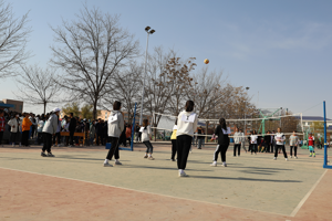 我院成功举办第一届“阳光杯”女子排球比赛